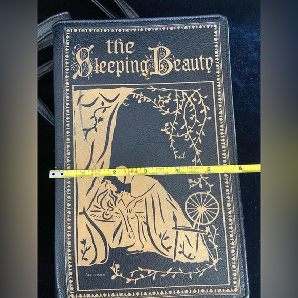 The Sleeping Beauty Vintage Book Purse Crossbody Clutch Handbag Vegan Classic - Picture 11 of 14